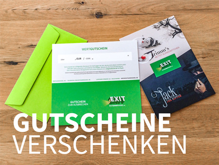 Room Escape Geschenk Gutschein jetzt kaufen