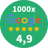 Top Google Reviews - 1400 x 4,9 Stars