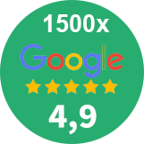 Top Google Reviews - 1400 x 4,9 Stars